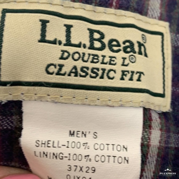 LL Bean | Vintage Flannel Lined Jeans Classic Fit - Picture 7 of 7
